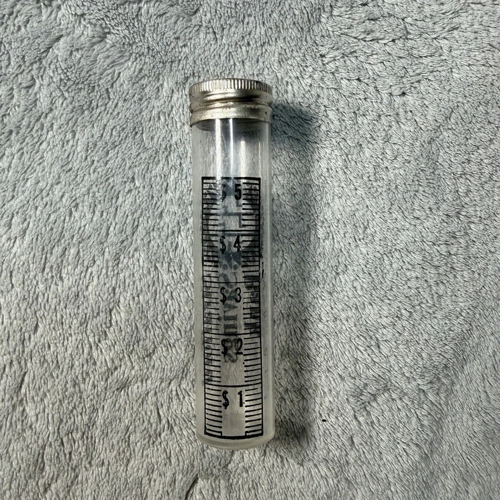 Vintage Dime Coin Bank Tube Strafford Savings Bank
